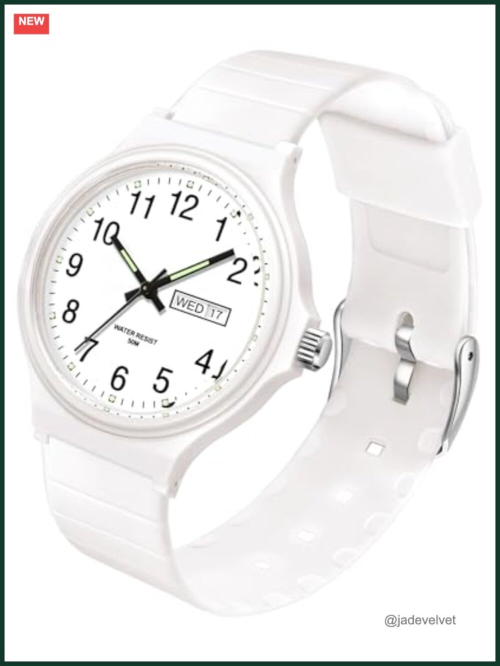 Women's Waterproof Analog Watch Day Date Luminous Minimalist Sport